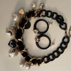 Faux Chan Necklace, Bracelet & Bracelet